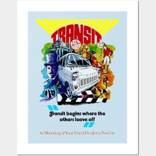 FORD TRANSIT - groovy advert Posters and Art